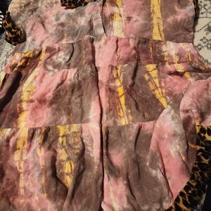 Umgee Leopard and Tie-Dye Dress